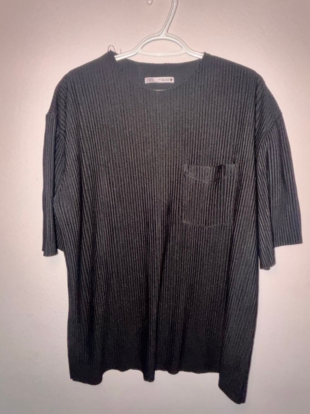 Men’s Zara Large Black Casual Dress Shirt